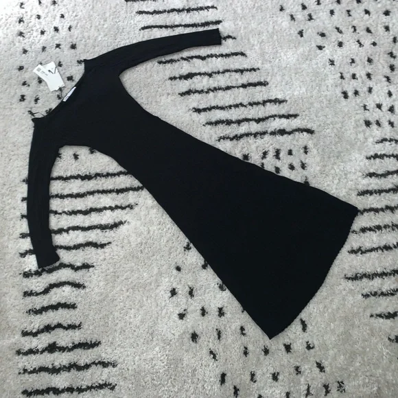 🆕 Zara Cut Out Rib Dress SIZE Medium - Picture 9 of 11